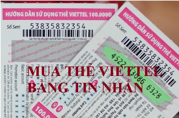 mua thẻ Viettel bằng tin nhắn